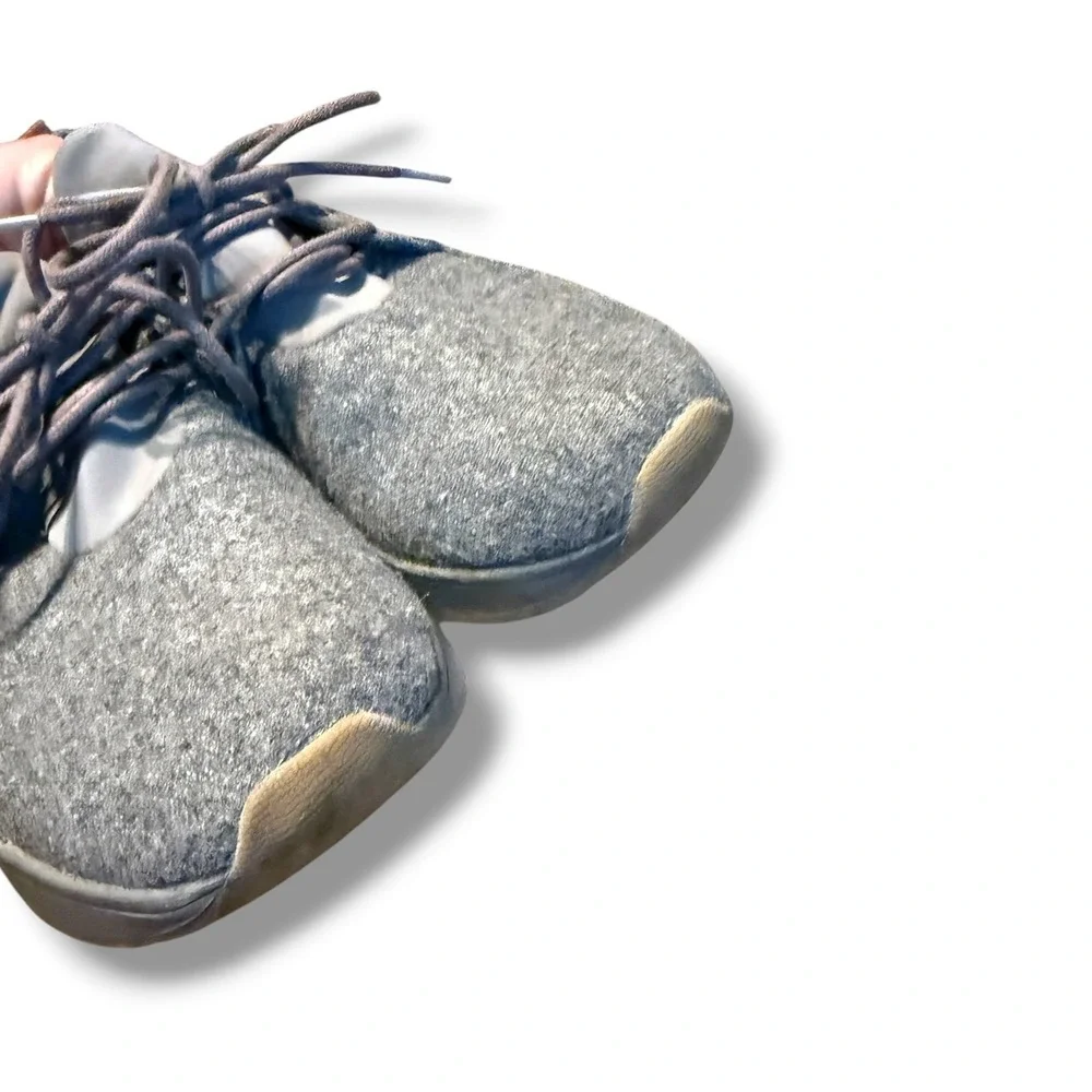 Dr. Scholl's Be Free Energy Sneakers Womens 7.5 Gray Wool Platform Wedge Comfort